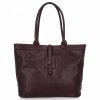 Geantă elegantă din piele Shopper Bag 208S bordo
